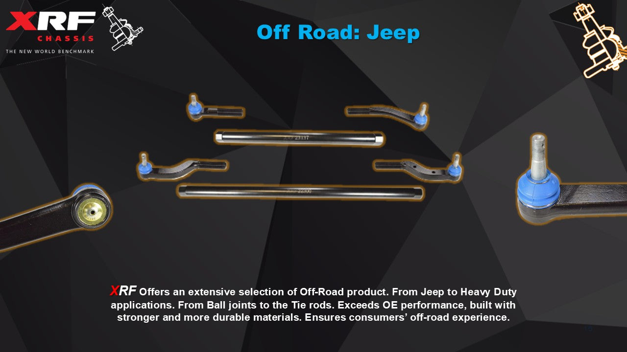 Off_Road_Jeep_2 XRF Heavy Duty Tie Rod Kit, Jeep 2020-2025 Jeep Gladiator JT, 2018-2025 Wrangler JL