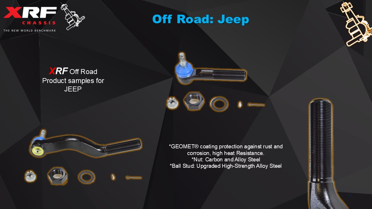 Off_Road_Jeep XRF Heavy Duty Tie Rod Kit, Jeep 2020-2025 Jeep Gladiator JT, 2018-2025 Wrangler JL