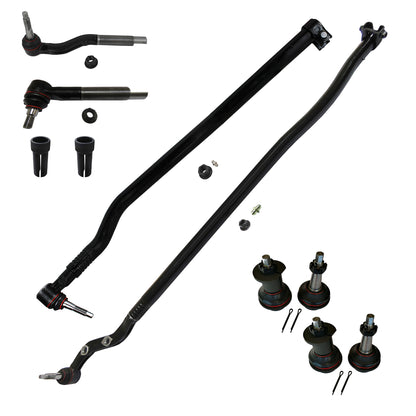 XRF10PCJPKIT-M210 XRF Platinum Series Front End Kit, Jeep 2020-2025 Gladiator JT, 2018-2025 Wrangler JL Dana M210 Wide Front Axle 10 Piece Tie Rod Kit with Ball Joints