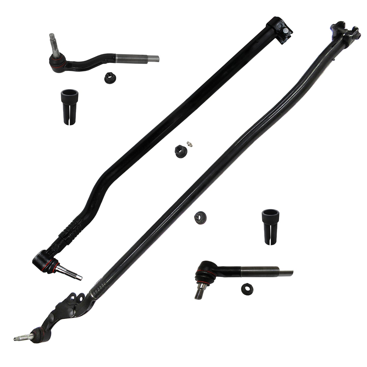 XRF6PCJPKIT-M186 XRF Platinum Series Front End Kit, Jeep 2020-2025 Gladiator JT, 2018-2025 Wrangler JL Dana M186 Front Axle 6 Piece Tie Rod Kit