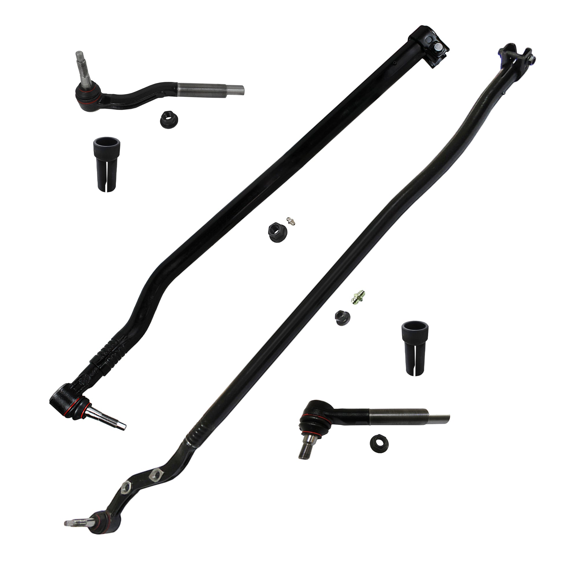 XRF6PCJPKIT-M210 XRF Platinum Series Front End Kit, Jeep 2020-2025 Gladiator JT, 2018-2025 Wrangler JL Dana M210 Wide Front Axle 6 Piece Tie Rod Kit